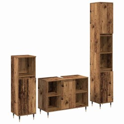Ensemble de mobilier de salle de bain 3 pcs Bois Ancien 625733625733