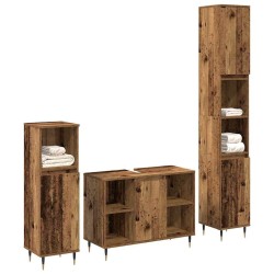 Ensemble de mobilier de salle de bain 3 pcs Bois Ancien 625733625733