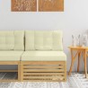 Sofa de milieu extérieur Bois d'Acacia Massif Blanc 625738625738