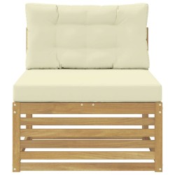 Sofa de milieu extérieur Bois d'Acacia Massif Blanc 625738625738