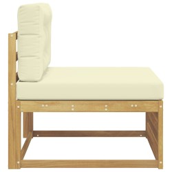 Sofa de milieu extérieur Bois d'Acacia Massif Blanc 625738625738