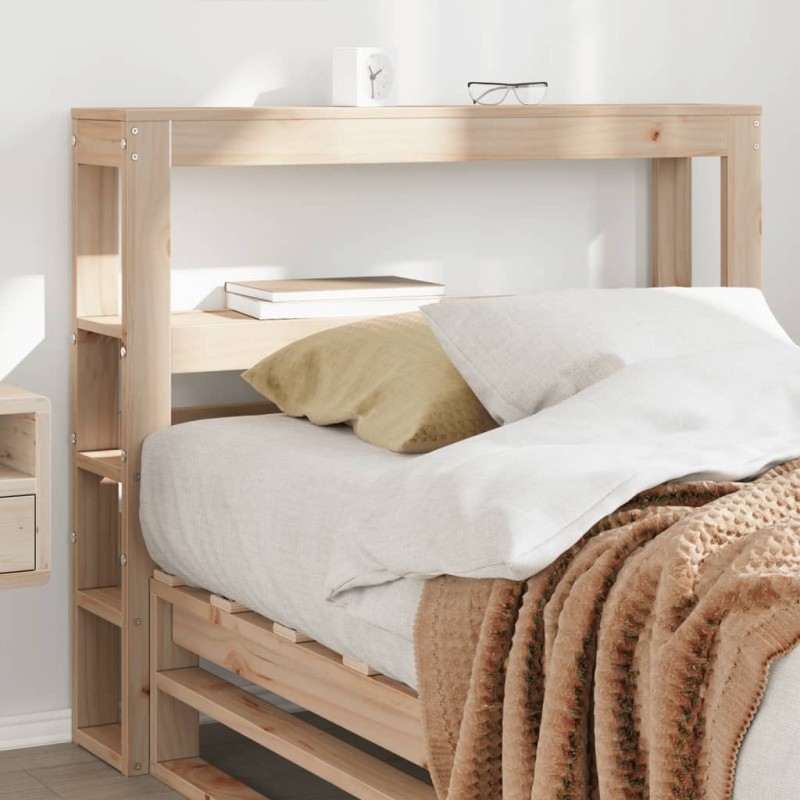 Tête de lit avec étagères 90 cm bois massif de pin 625740625740