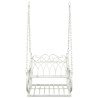 Banc Balançoire Acier 71 x 75 x 59 cm Blanc antique 625741625741