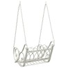 Banc Balançoire Acier 71 x 75 x 59 cm Blanc antique 625741625741