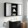 Armoire murale de salle de bain Chêne Noir 30 x 10 x 50 cm 625744625744