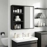 Armoire murale de salle de bain Chêne Noir 30 x 10 x 50 cm 625744625744