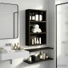 Armoire murale de salle de bain Chêne Noir 30 x 10 x 50 cm 625744625744
