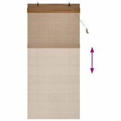 Store enrouleur Marron 90 x 220 cm Bambou 625745625745