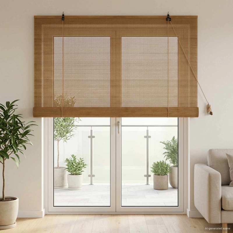 Store enrouleur Marron 160 x 220 cm Bambou 625748625748