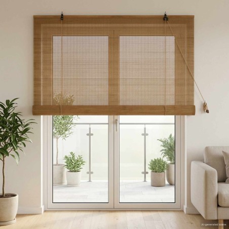 Store enrouleur Marron 160 x 220 cm Bambou 625748625748