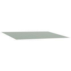 Toile de rechange pour auvent Vert et blanc 500 × 300 cm 625749625749