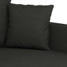 Ensemble de canapés 2 pcs avec coussins Noir Tissu 625751625751
