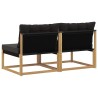 Sofa de milieu extérieur Bois d'acacia massif et Textilène 625753625753