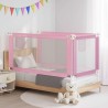 Barrière de sécurité de lit d'enfant Rose 160x25 cm Tissu 625754625754