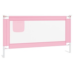 Barrière de sécurité de lit d'enfant Rose 160x25 cm Tissu 625754625754
