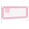 Barrière de sécurité de lit d'enfant Rose 160x25 cm Tissu 625754625754