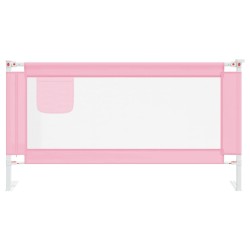Barrière de sécurité de lit d'enfant Rose 160x25 cm Tissu 625754625754
