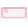 Barrière de sécurité de lit d'enfant Rose 160x25 cm Tissu 625754625754