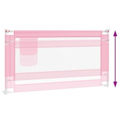 Barrière de sécurité de lit d'enfant Rose 160x25 cm Tissu 625754625754