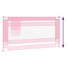 Barrière de sécurité de lit d'enfant Rose 160x25 cm Tissu 625754625754