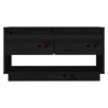 Meuble TV Noir 74x34x40 cm Bois de pin massif 625756625756