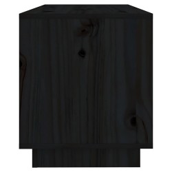 Meuble TV Noir 74x34x40 cm Bois de pin massif 625756625756