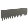 Bordure de Pelouse 10 pcs 103 x 30 cm Acier Rouillé 625760625760