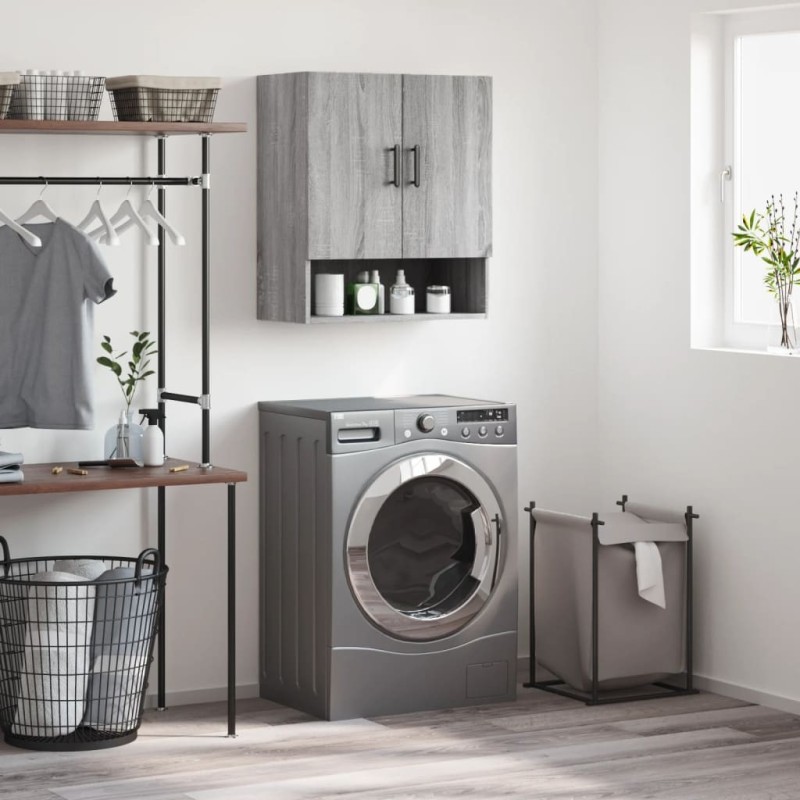 Armoire murale sonoma gris 60x31x70 cm bois d'ingénierie 625763625763