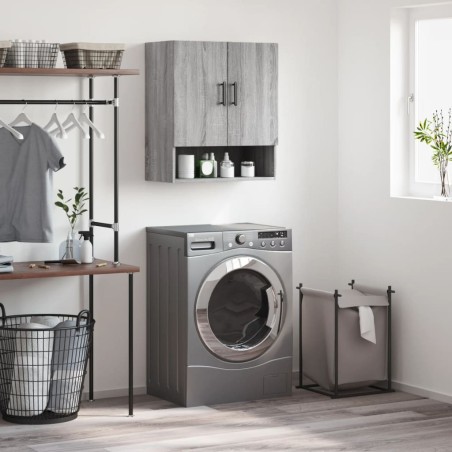 Armoire murale sonoma gris 60x31x70 cm bois d'ingénierie 625763625763