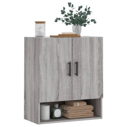 Armoire murale sonoma gris 60x31x70 cm bois d'ingénierie 625763625763