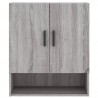 Armoire murale sonoma gris 60x31x70 cm bois d'ingénierie 625763625763