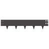 Bordure de Pelouse 30 pcs 100 x 20 cm Acier Noir 625764625764