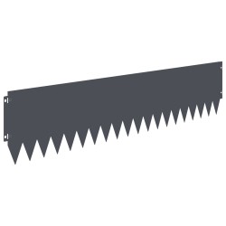Bordure de Pelouse 20 pcs 103 x 25 cm Acier Anthracite 625766625766