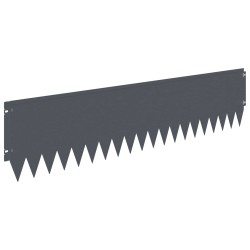 Bordure de Pelouse 20 pcs 103 x 25 cm Acier Anthracite 625766625766