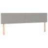Têtes de lit Gris clair 180x5x78/88 cm Tissu 625767625767