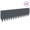 Bordure de Pelouse 10 pcs 103 x 30 cm Acier Anthracite 625776625776