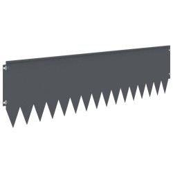 Bordure de Pelouse 10 pcs 103 x 30 cm Acier Anthracite 625776625776