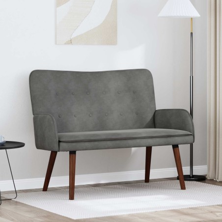 Sofa 2 places Gris foncé 115 x 61 x 87 cm Velours (V) 625789625789