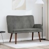 Sofa 2 places Gris foncé 115 x 61 x 87 cm Velours (V) 625789625789