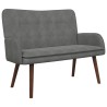 Sofa 2 places Gris foncé 115 x 61 x 87 cm Velours (V) 625789625789
