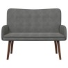 Sofa 2 places Gris foncé 115 x 61 x 87 cm Velours (V) 625789625789