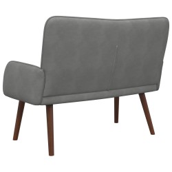 Sofa 2 places Gris foncé 115 x 61 x 87 cm Velours (V) 625789625789