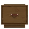 Tables de chevet 2pcs Marron miel 40x34x35cm Bois de pin massif 625792625792