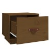 Tables de chevet 2pcs Marron miel 40x34x35cm Bois de pin massif 625792625792
