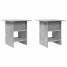 Table de chevet avec tiroir 2 pcs Gris béton 41 x 40 x 45 cm 625796625796