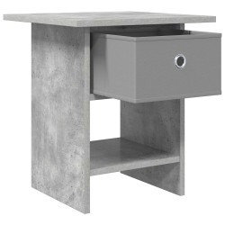 Table de chevet avec tiroir 2 pcs Gris béton 41 x 40 x 45 cm 625796625796