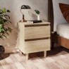 Table de chevet avec pieds en pin Chêne sonoma 40x35x50 cm 625798625798