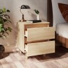 Table de chevet avec pieds en pin Chêne sonoma 40x35x50 cm 625798625798