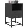 Tables de chevet 2 pcs noir 36x39x60,5 cm acier 625802625802