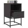 Tables de chevet 2 pcs noir 36x39x60,5 cm acier 625802625802